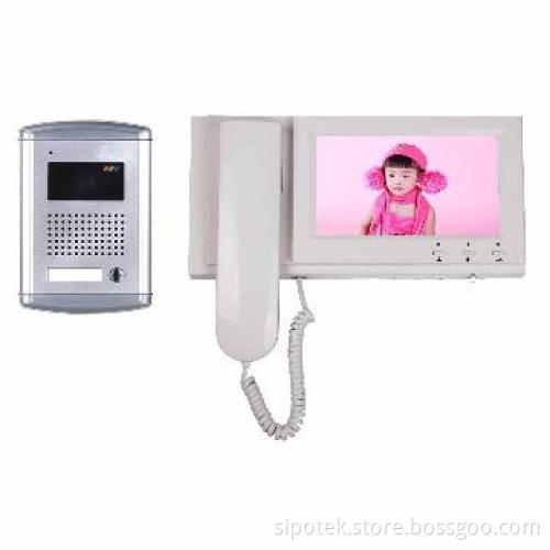 7-inch Color TFT LCD Video Door Phone with High-definition Pictures